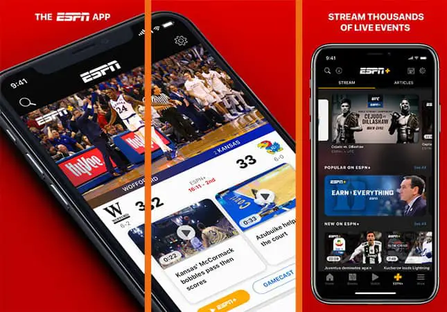 ESPN- Live Sports & Scores app iphone