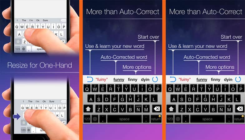 Blink Keyboard-one-hand, fast typing on iphone