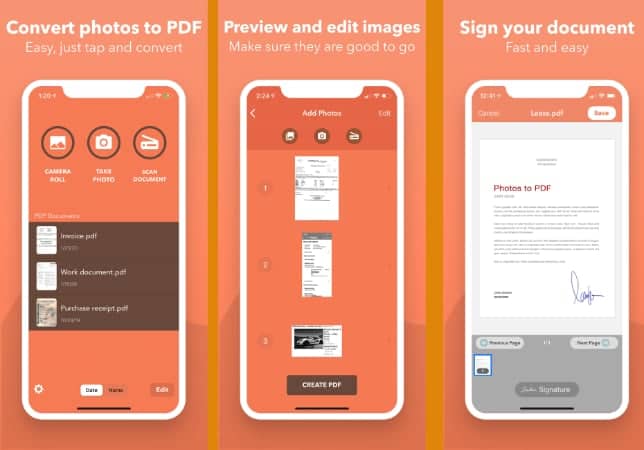 Photos PDF - Scanner Converter for iPhone