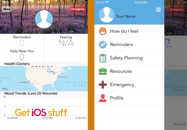 ReliefLink iphone app for mental health