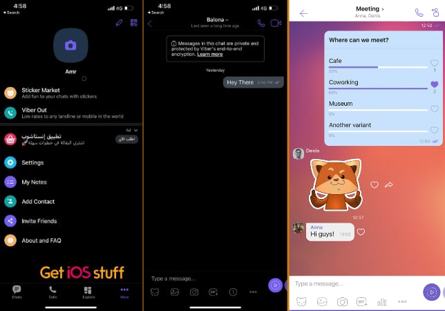 Viber Chats, Calls and group messaging