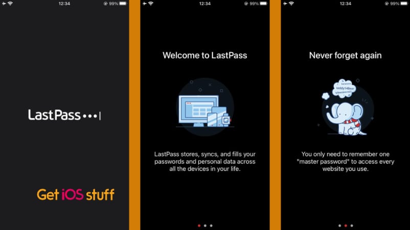 Screenshot of LastPass Password Manager app