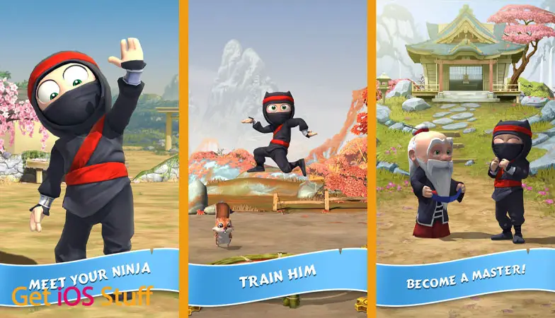 Screenshot of Clumsy Ninja iphone game